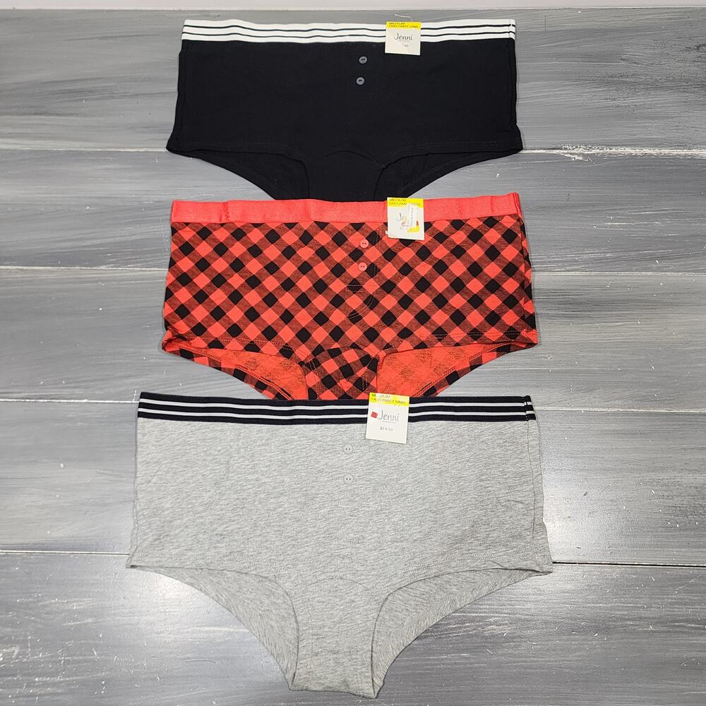 Jenni Women's Boyshorts Underwear‎ 3 Pair Size Medium